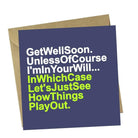 Red Rakoon Greeting Card Funny Greeting Card - Get Well Will