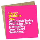 Red Rakoon Greeting Card Funny Greeting Card - Mother's Day Welcome