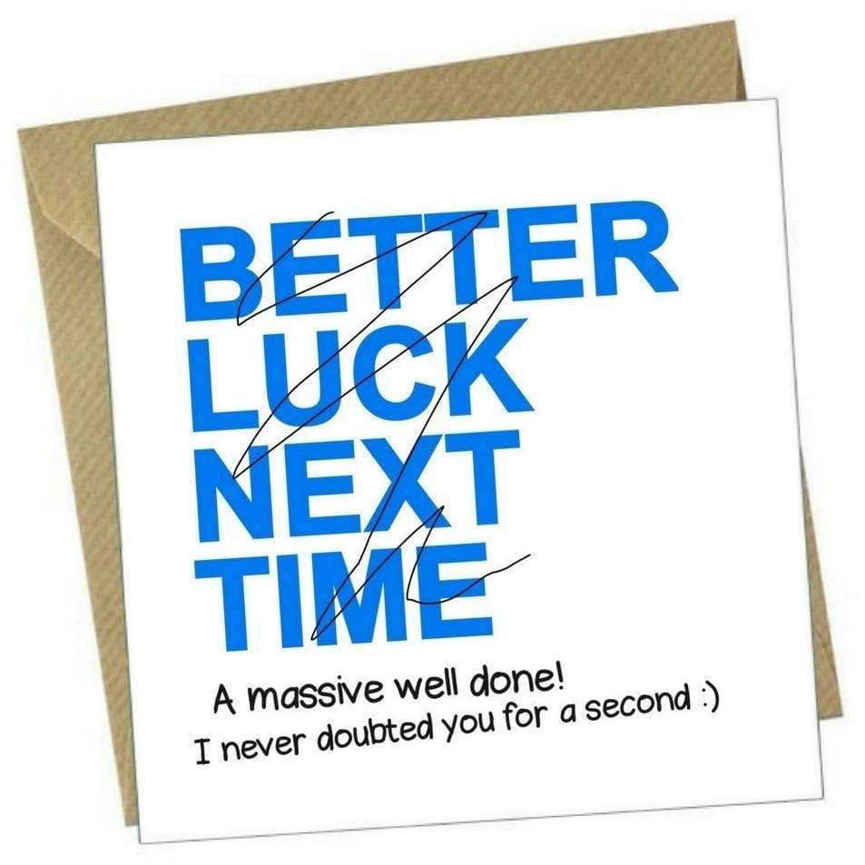 Red Rakoon Greeting Card Funny Greeting Card - Well Done Never Doubted You