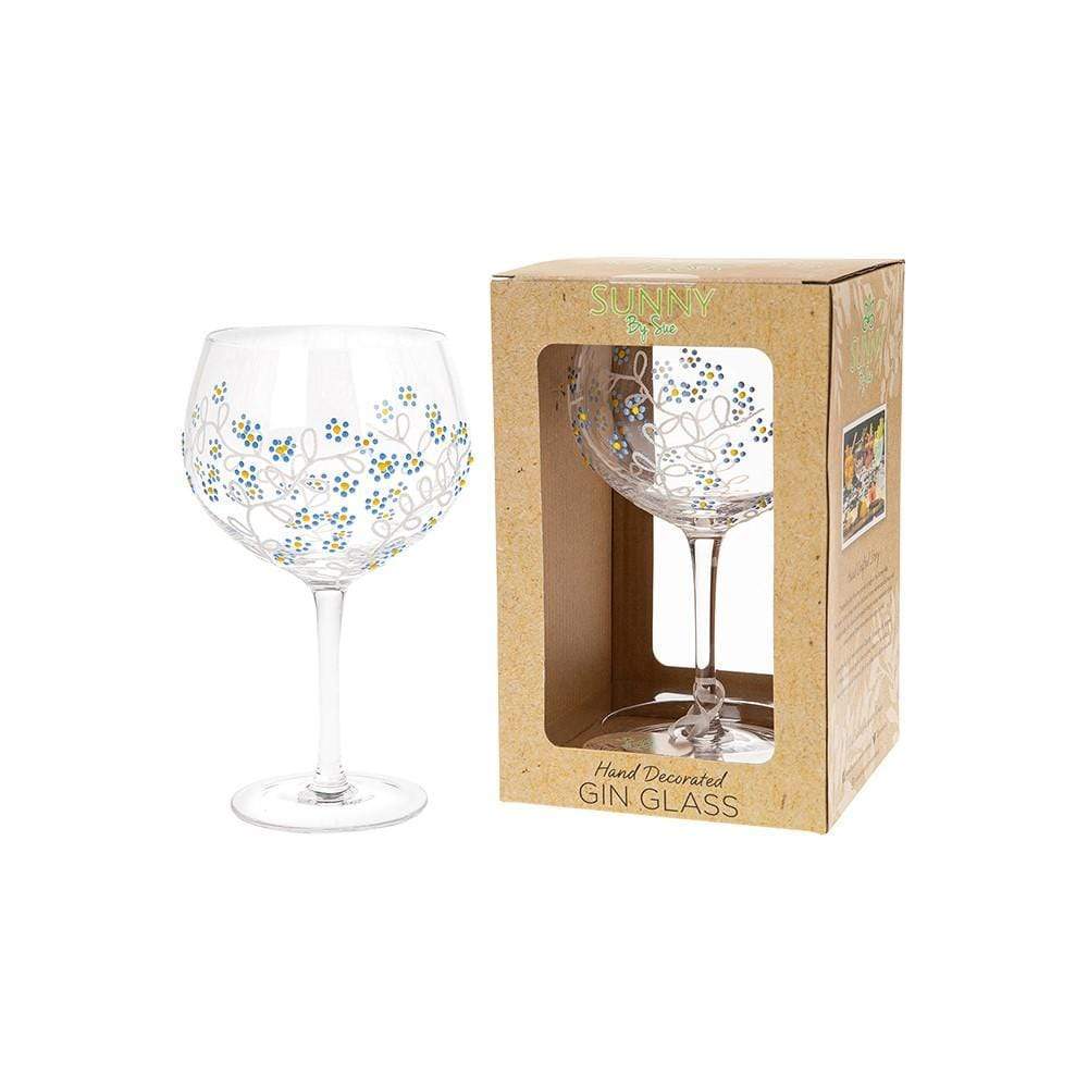Sunny By Sue Gin Glass Gin Glass - Forget Me Not