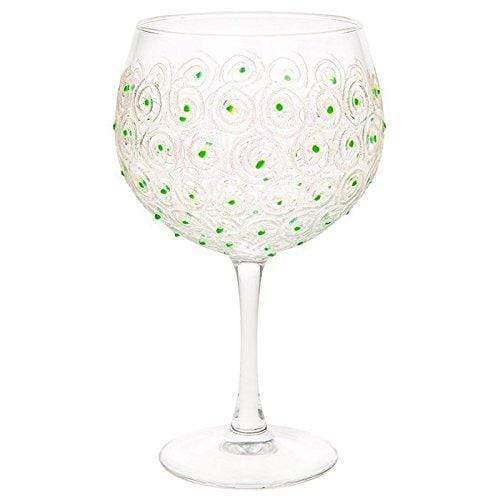 Sunny By Sue Gin Glass Gin Glass - Green Swirl