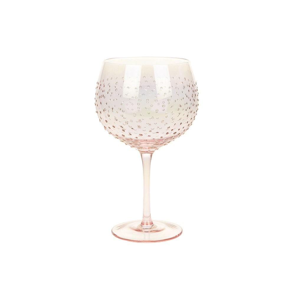 Sunny By Sue Gin Glass Gin Glass - Rose Gold Lustre with Dots