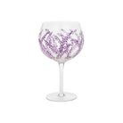 Sunny By Sue Gin Glass Hand Decorated Gin Glass - Heather Purple
