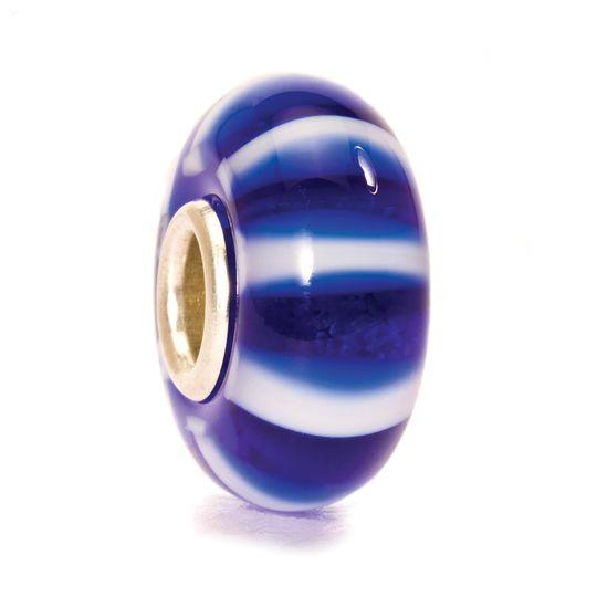 Trollbeads Trollbeads - Glass Bead - Blue Stripe 61360