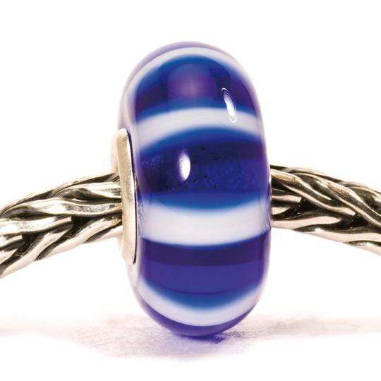 Trollbeads Trollbeads - Glass Bead - Blue Stripe 61360