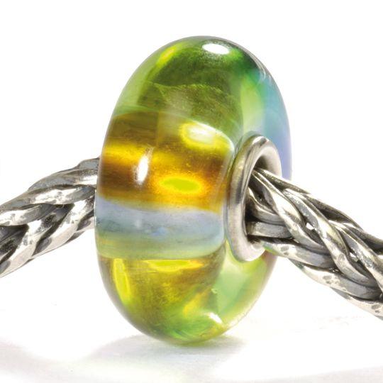 Trollbeads Trollbeads - Glass Bead - Green Rainbow 61348