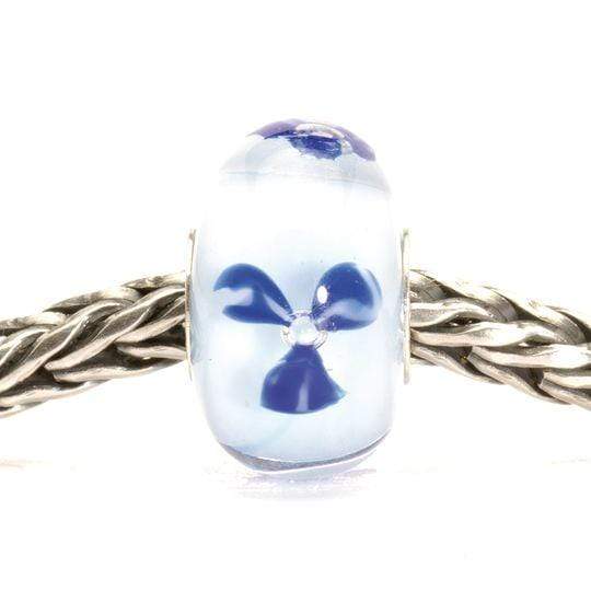 Trollbeads Trollbeads - Glass Bead - Light Blue Flower 61156