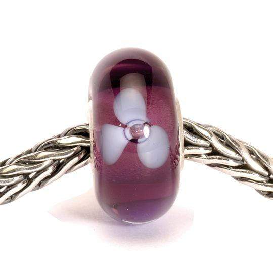 Trollbeads Trollbeads - Glass Bead - Purple Flower 61334
