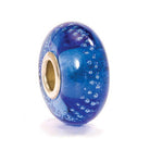 Trollbeads Trollbeads - Glass Bead - Silver Trace, Blue/Cerise 61361