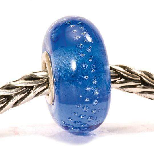 Trollbeads Trollbeads - Glass Bead - Silver Trace, Blue/Cerise 61361