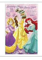 UK Greetings Disney Greeting Card - Princess - Magic Starts Here