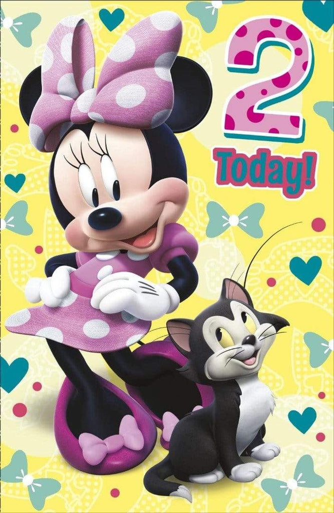UK Greetings Greeting Card Disney Greeting Card - Minnie Mouse 2 Today!
