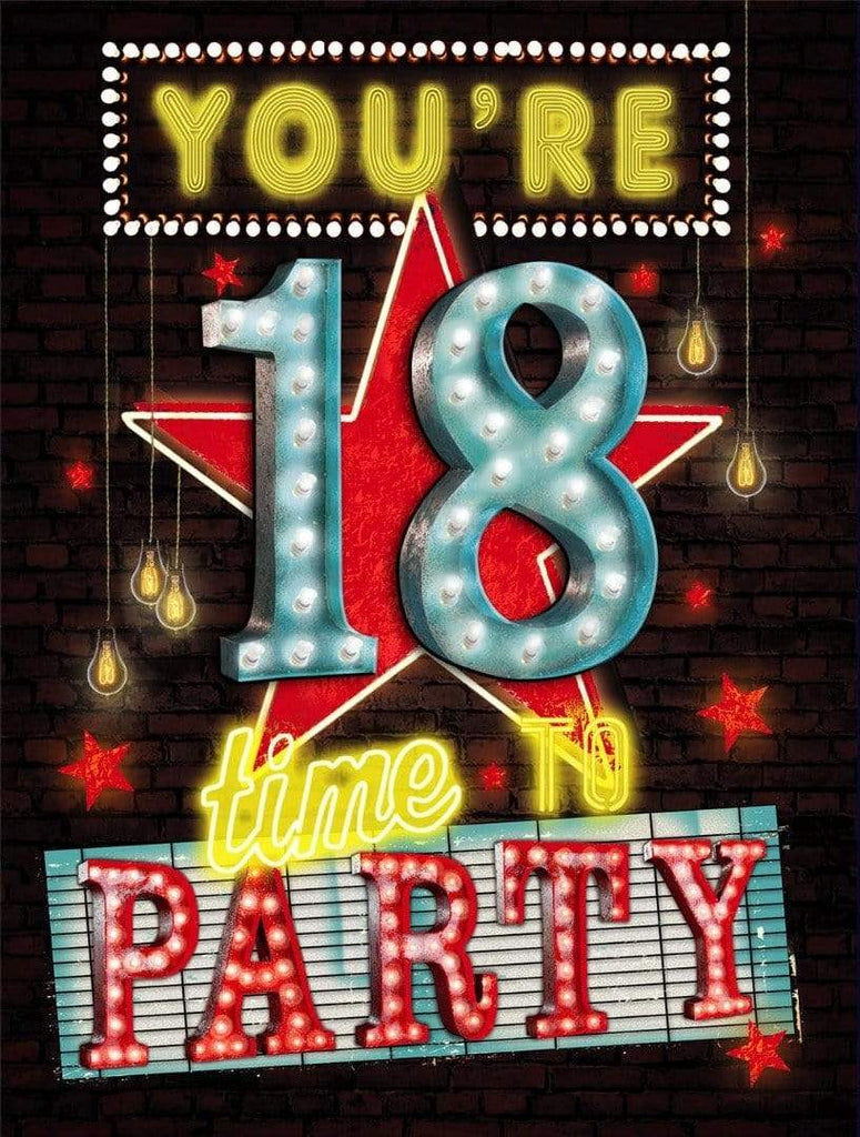 UK Greetings Greeting Card You're 18 Time To Party
