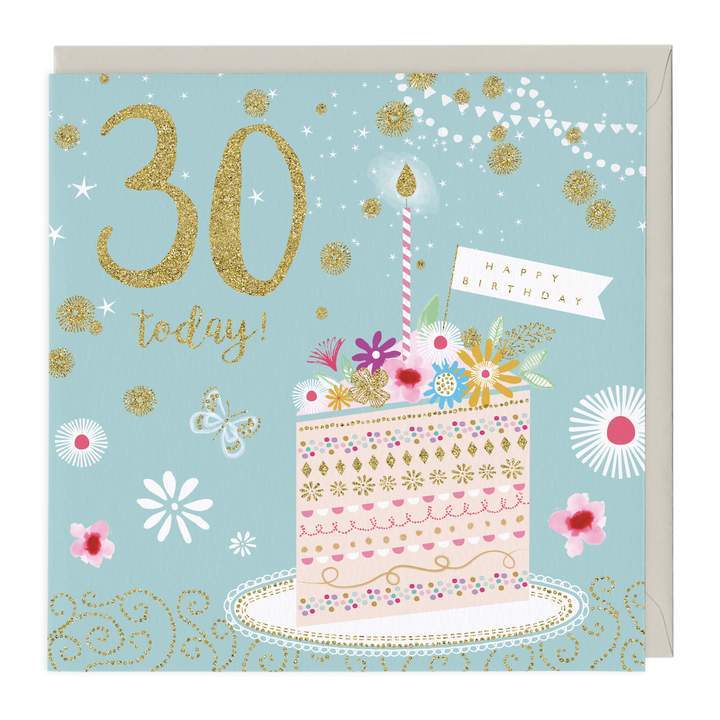 Whistlefish Birthday Card 30 Today! Happy Birthday Greeting Card