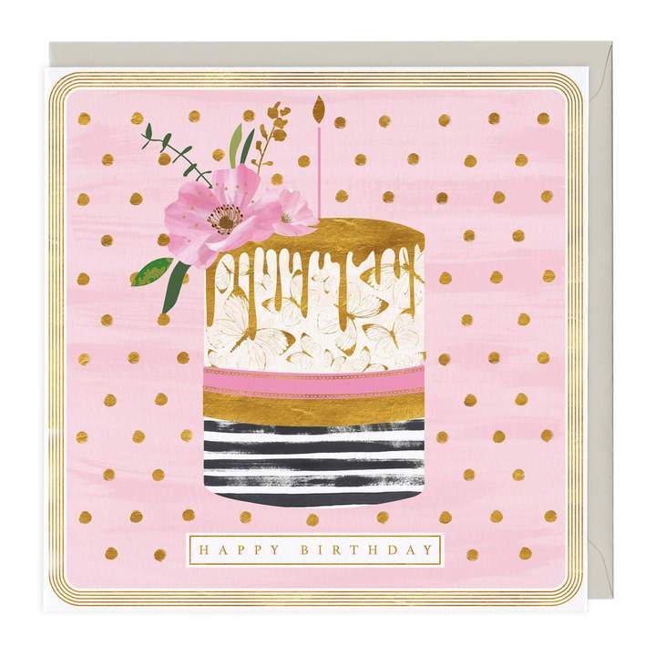Whistlefish Birthday Card Layered Birthday Cake Greeting Card