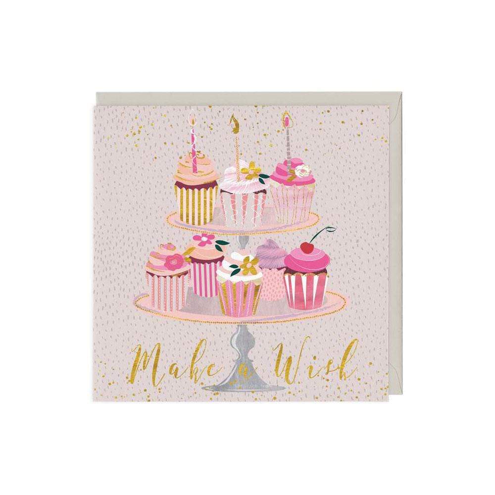 Whistlefish Greeting Card Make a Wish Cupcakes Brithday Card