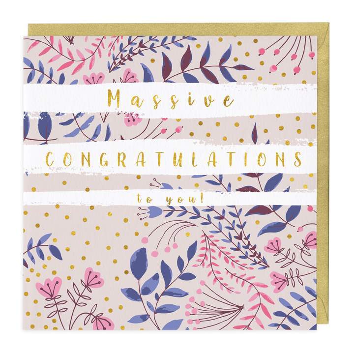 Whistlefish Greeting Card Massive Congratulations To You Greeting Card
