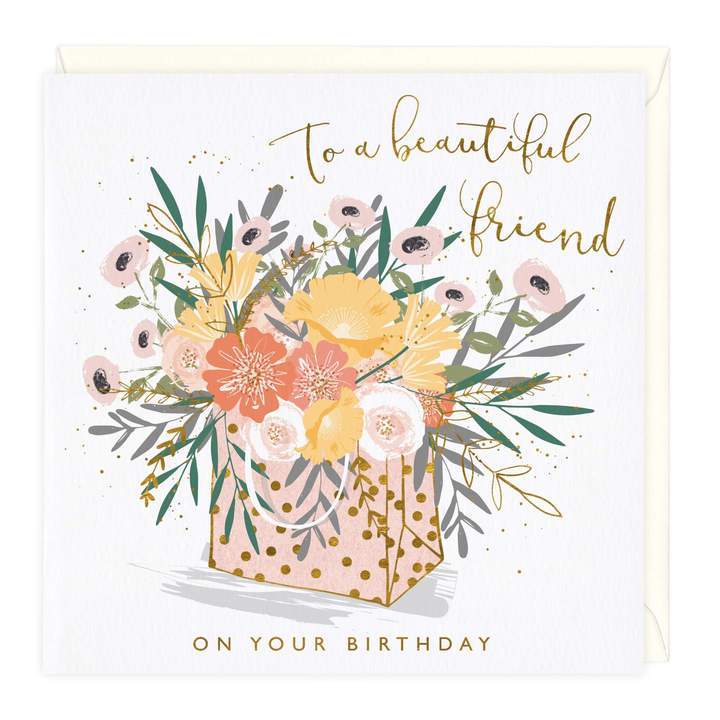 Whistlefish Greeting Card To A Beautiful Friend On Your Birthday Greeting Card