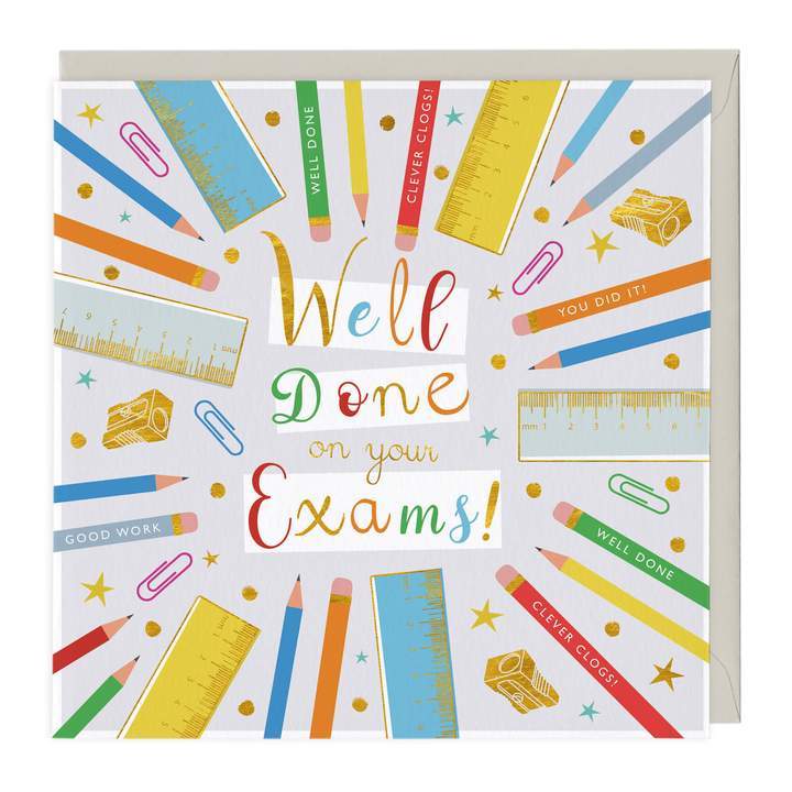 Whistlefish Greeting Card Well Done On Your Exams! Greeting Card