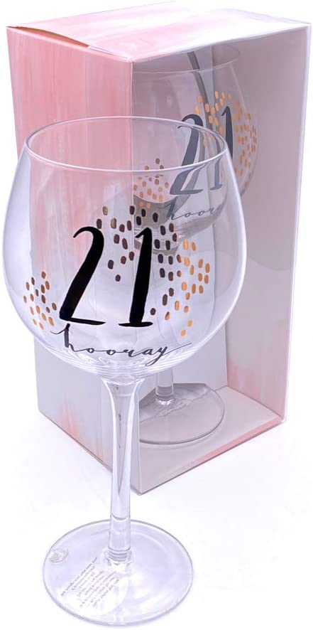 Widdop & Co Gin Glass Luxe Gift Boxed Gin Glass - 21 hooray