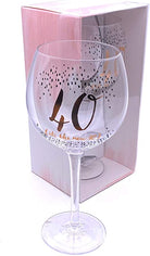 Widdop & Co Gin Glass Luxe Gift Boxed Gin Glass - 40 (It's the new 30)