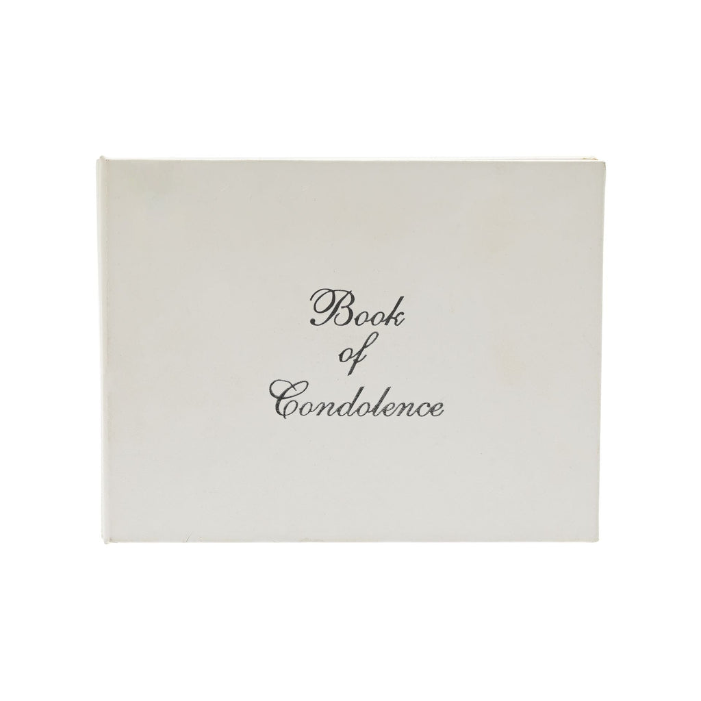 Widdop Cream Leatherette Book of Condolence