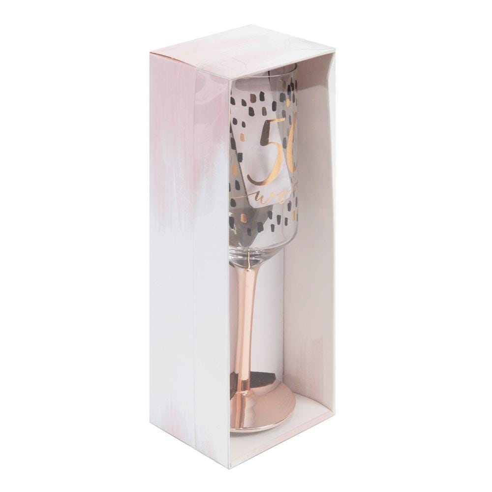Widdop Flute Luxe Birthday Champagne / Prosecco Boxed Flute Glass - 50