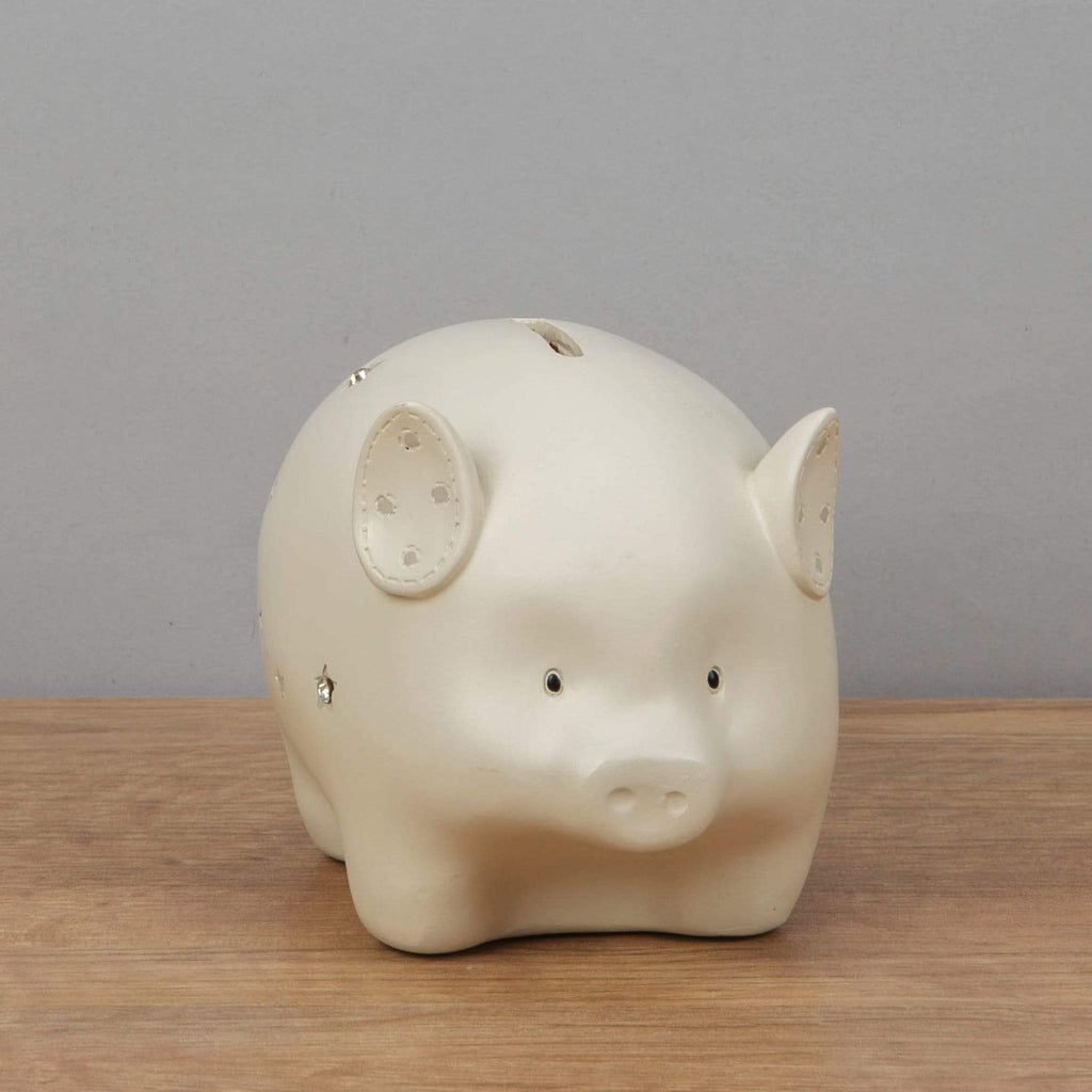 Widdop Money Box Bambino Resin Money Bank - Pig