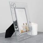 Widdop Photo Frames 4'' x 6'' Glitter Glass Mirror Anniversary Frame - 60th Diamond Anniversary
