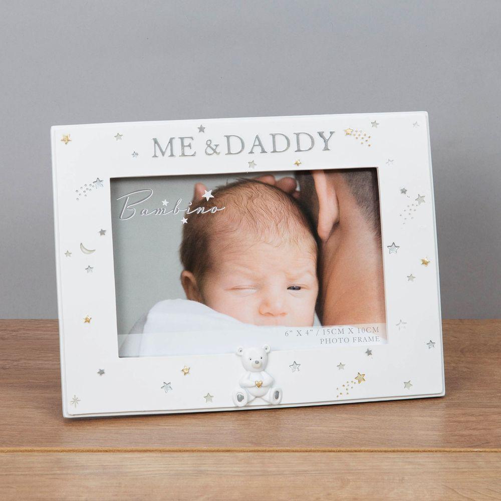 Bambino Resin 6'' x 4'' Photo Frame - Daddy & Me – Curios Gifts