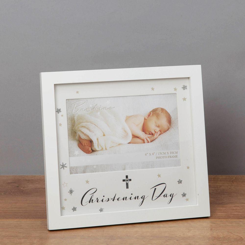 Widop Photo Frame, Frames and Albums Bambino 4'' x 6'' White Photo Frame - Christening Day
