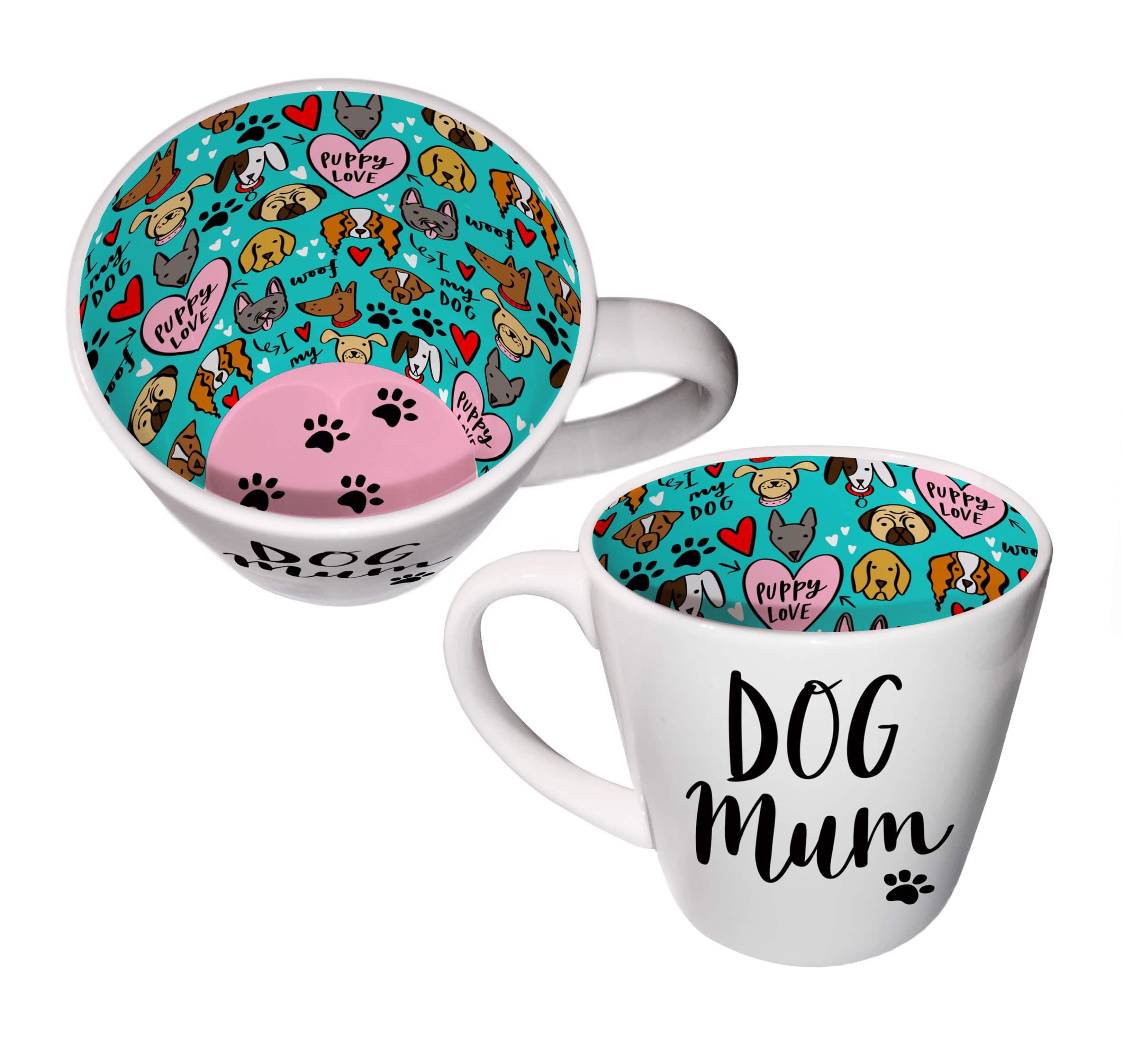 WPL Gifts Mug Inside Out Mug With Gift Box - Dog Mum