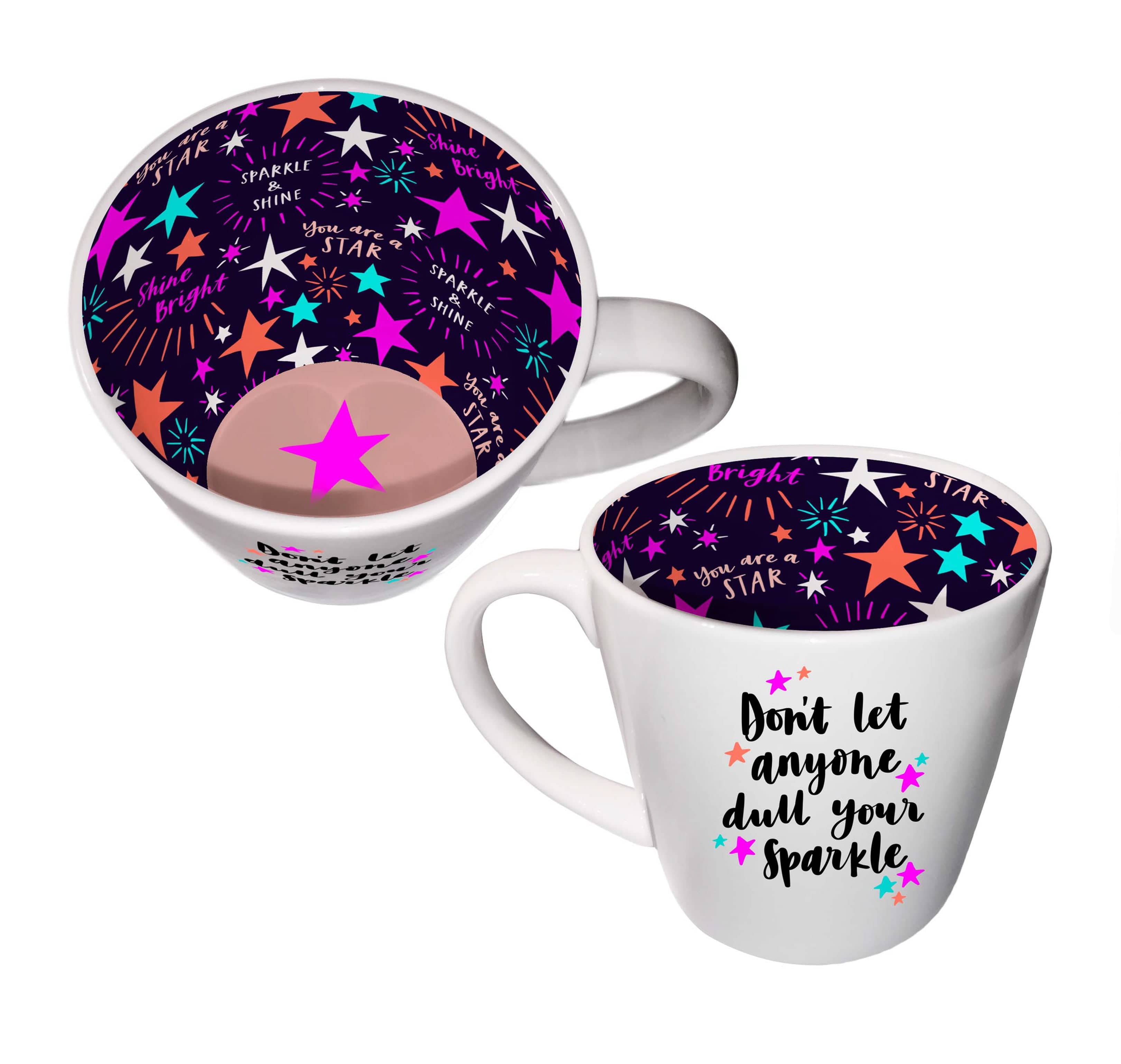 WPL Gifts Mug Inside Out Mug With Gift Box - Don't let anyone dull your sparkle