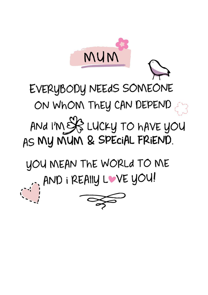 WPL Greeting Card Inspired Words Greeting Card - Mum