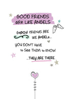 WPL Greeting Card Inspired Words Greetings Card - Good Friends Are Like Angels