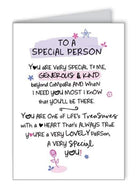 WPL Greeting Card Inspired Words Greetings Card - To a Special Person