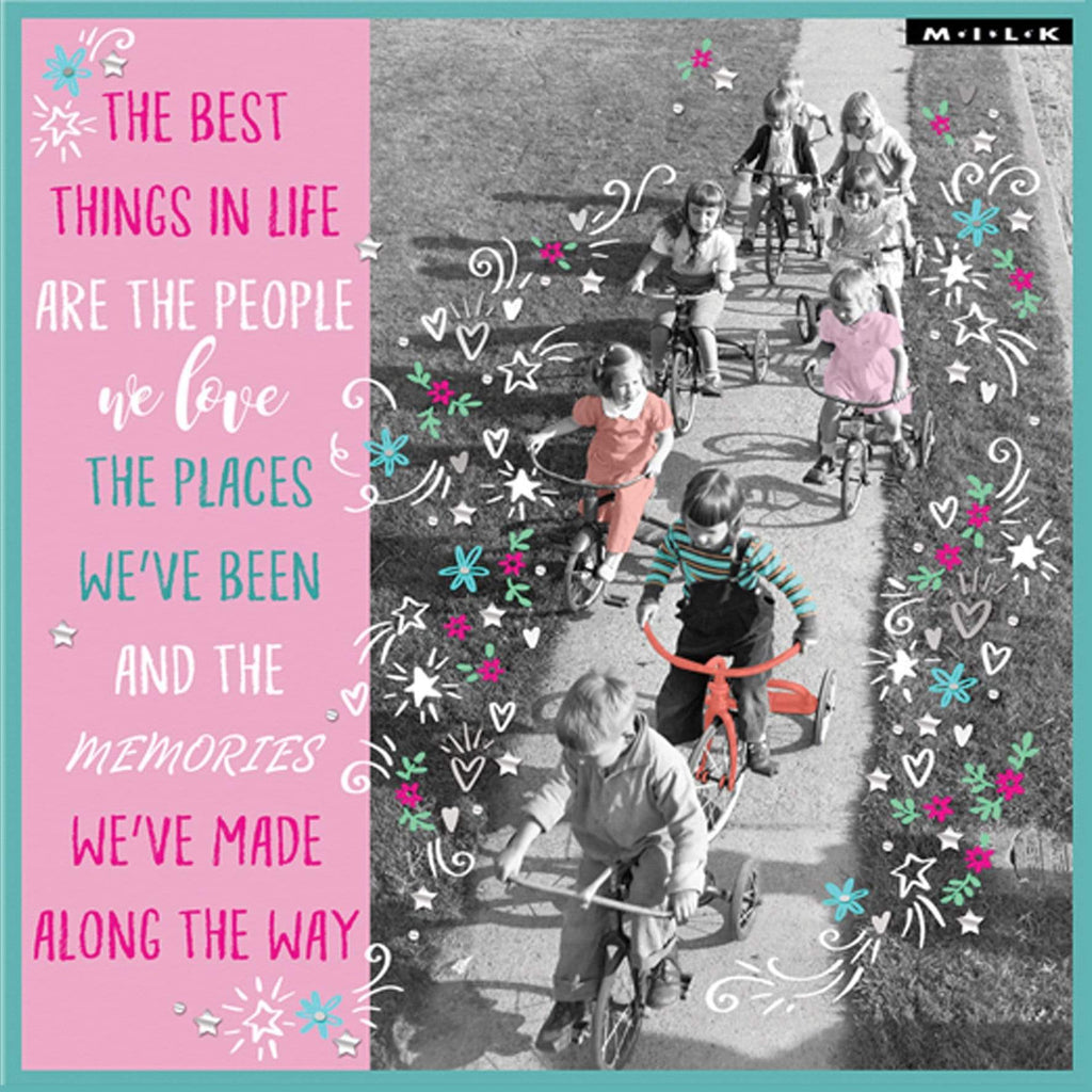WPL Greeting Card M.I.L.K Greeting Card - Best Things in Life are Love and Memories