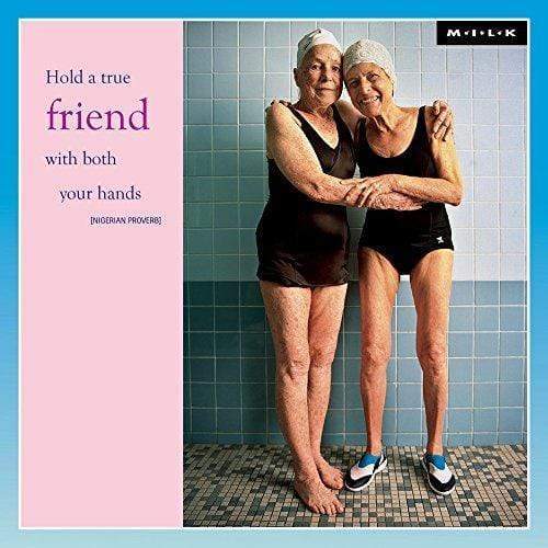 WPL Greeting Card M.I.L.K Greeting Card - Hold A True Friend With Both Hands