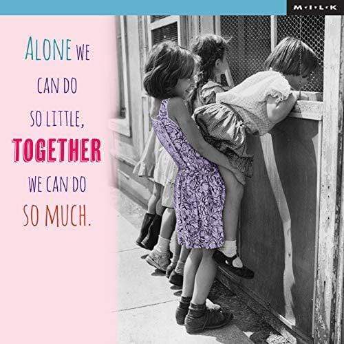 WPL Greeting Card M.I.L.K Greeting Card - Together We Can Do So Much