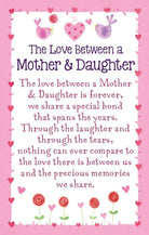 WPL Keepsake Heartwarmers Keepsake Card & Envelope 3.5'' x 2'' - Love Between a Mother and Daughter