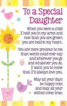 WPL Keepsake Heartwarmers To A Special Daughter Keepsake Card & Envelope