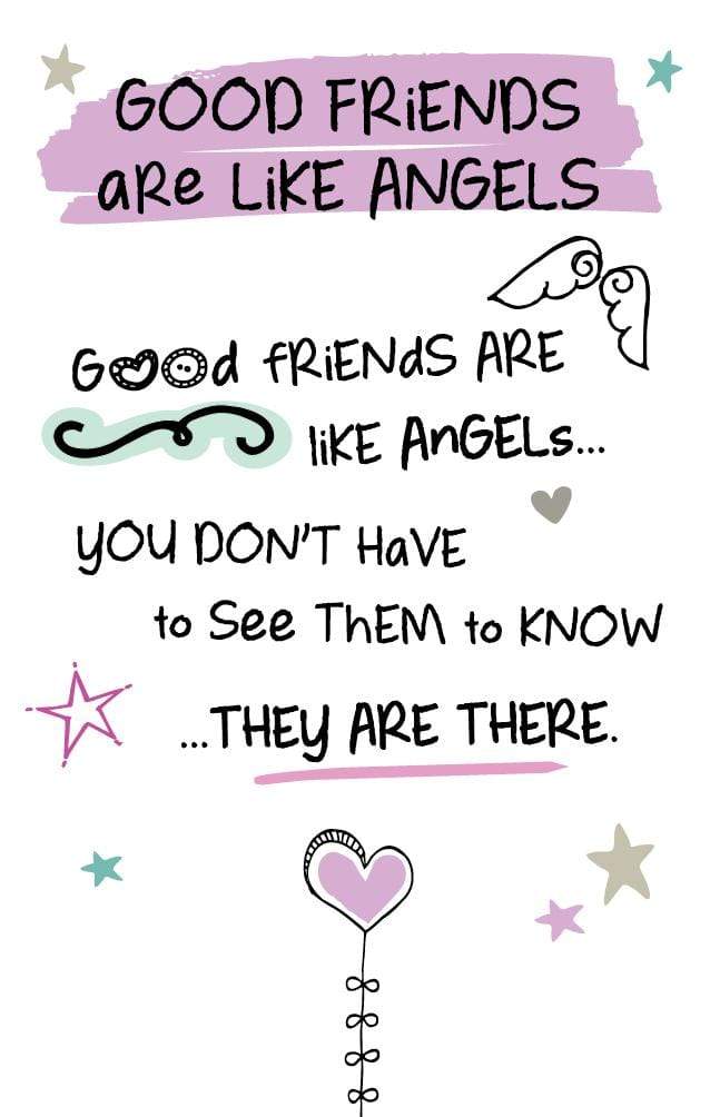 WPL Keepsake Inspired Words Keepsakes - Good Friends Are Like Angels