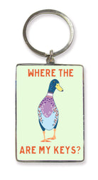 WPL Keyring Heartwarmers & Slogans Keyring - Where the Duck are My Keys