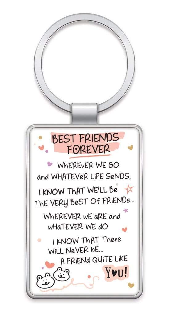 WPL Keyring Inspired Words Keyring - Best Friends Forever - Gift Ideas