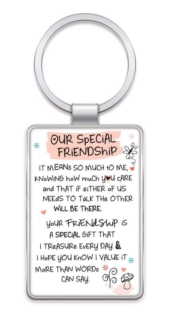 WPL Keyring Inspired Words Keyring - Our Special Friendship - Gift Ideas