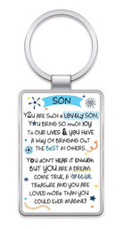 WPL Keyring Inspired Words Keyring - Son - Gift Ideas