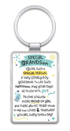 WPL Keyring Inspired Words Keyring - Special Grandson - Gift Ideas