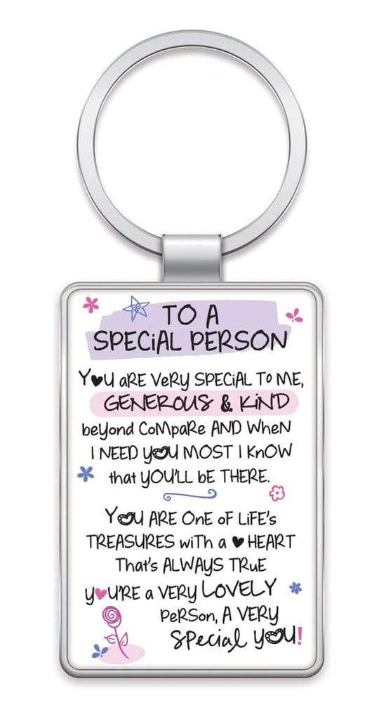 WPL Keyring Inspired Words Keyring - To A Special Person - Gift Ideas