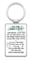 WPL Keyring Inspired Words Keyring - To The Man I Love - Gift Ideas