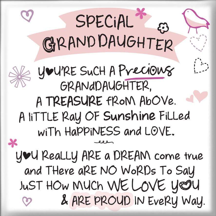 WPL Magnet Inspired Words Magnet - Special Granddaughter